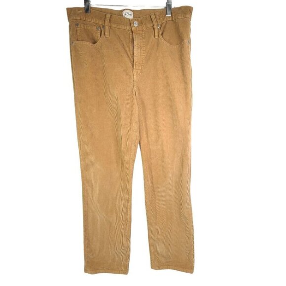 J CREW HIGH RISE VINTAGE SLIM STRAIGHT CORDUROY PANTS Size 31 - Picture 4 of 10